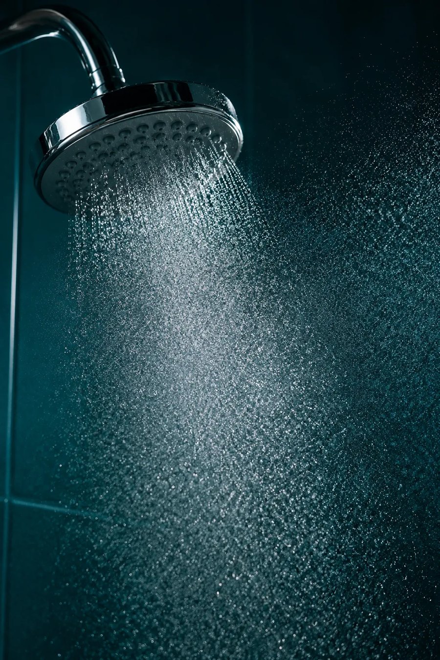 Shower head producing fine water mist, the aerosol that carries legionella